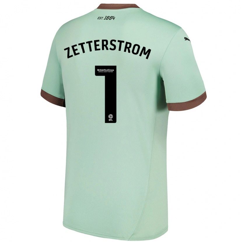 Danxen Dame Jacob Widell Zetterström #1 Blek Grønn Bortetrøye Drakt Trøye 2024/25 Skjorter T-Skjorte