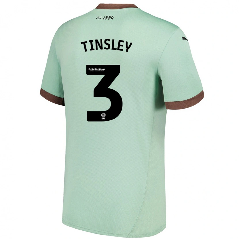 Danxen Dame Megan Tinsley #3 Blek Grønn Bortetrøye Drakt Trøye 2024/25 Skjorter T-Skjorte