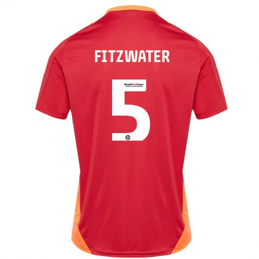 Danxen Dame Jack Fitzwater #5 Blå Off White Bortetrøye Drakt Trøye 2024/25 Skjorter T-Skjorte