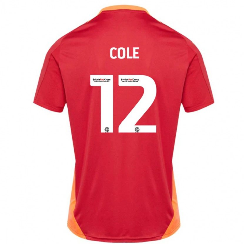 Danxen Dame Reece Cole #12 Blå Off White Bortetrøye Drakt Trøye 2024/25 Skjorter T-Skjorte