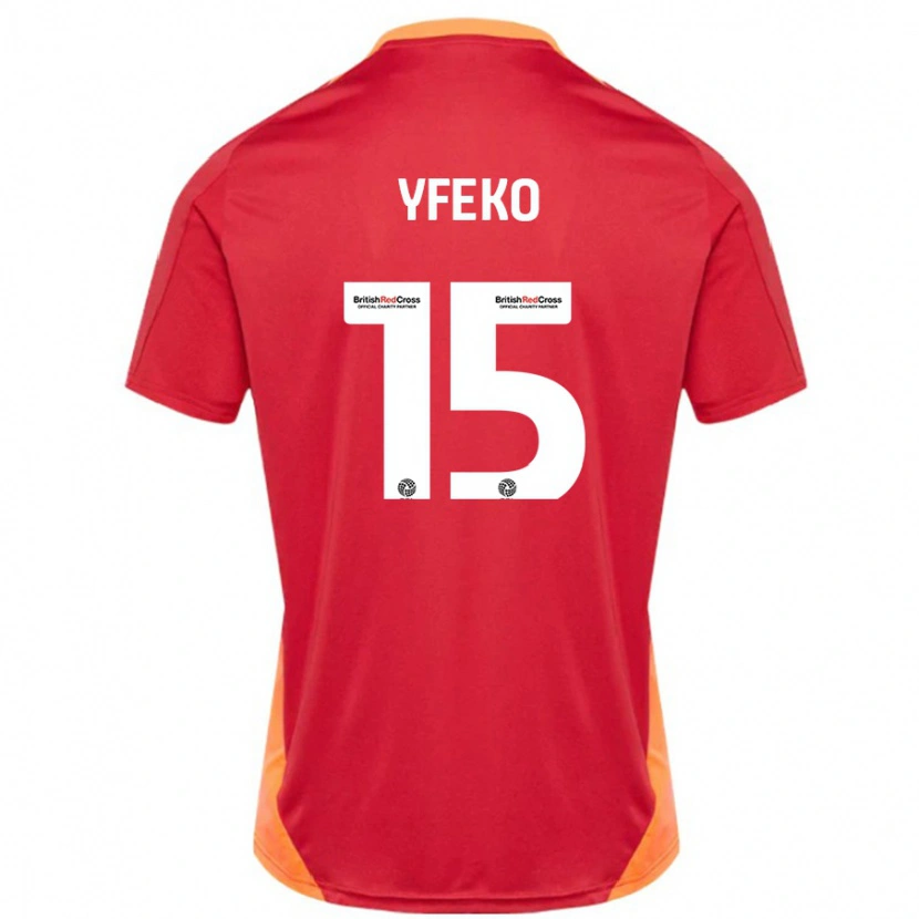 Danxen Dame Johnly Yfeko #15 Blå Off White Bortetrøye Drakt Trøye 2024/25 Skjorter T-Skjorte