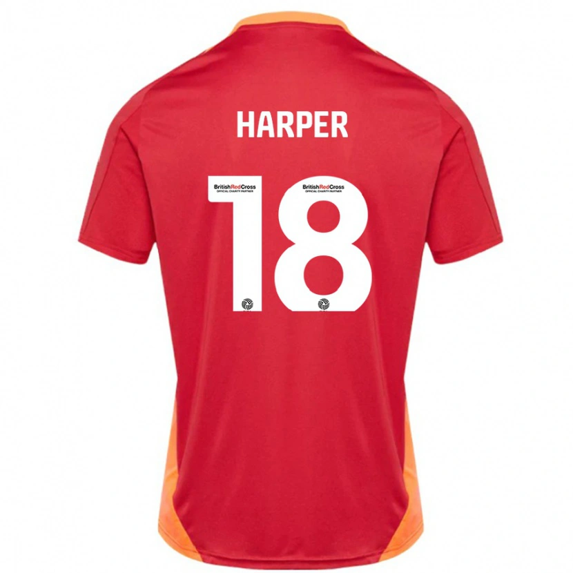 Danxen Dame Vincent Harper #18 Blå Off White Bortetrøye Drakt Trøye 2024/25 Skjorter T-Skjorte