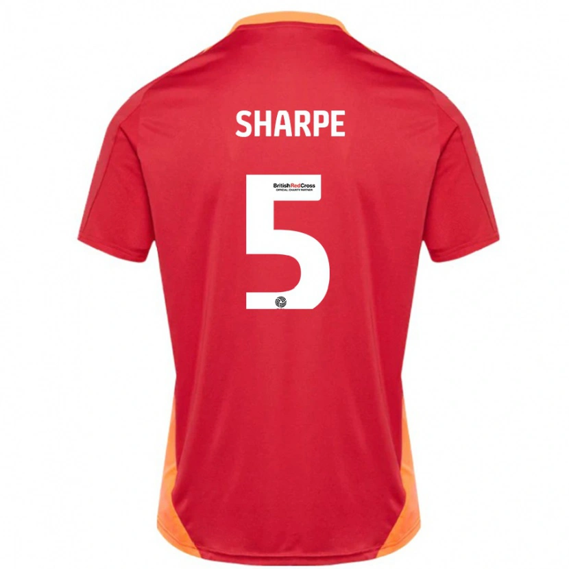 Danxen Dame Manfy Sharpe #5 Blå Off White Bortetrøye Drakt Trøye 2024/25 Skjorter T-Skjorte