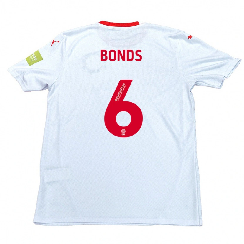 Danxen Dame Elliot Bonds #6 Hvit Bortetrøye Drakt Trøye 2024/25 Skjorter T-Skjorte