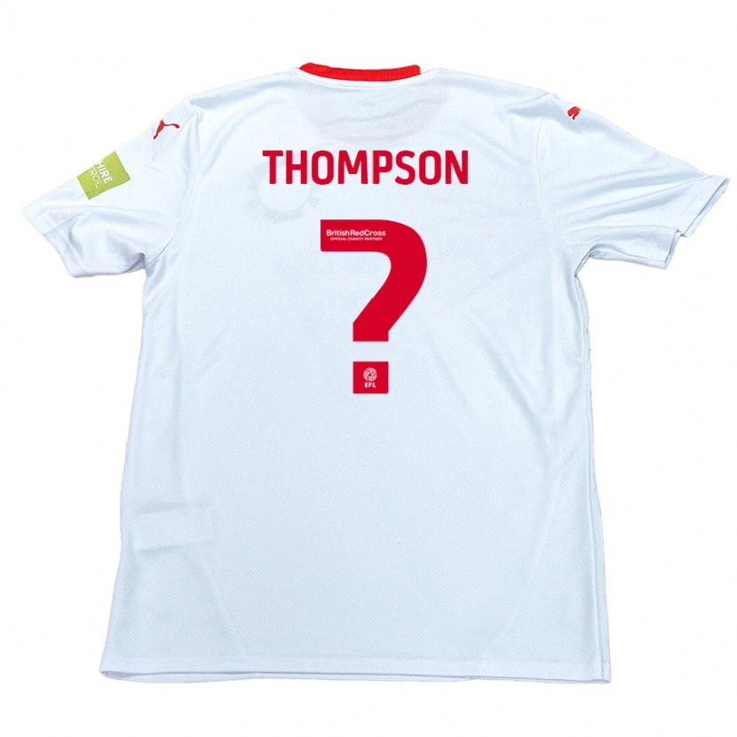 Danxen Dame Leo Thompson #0 Hvit Bortetrøye Drakt Trøye 2024/25 Skjorter T-Skjorte
