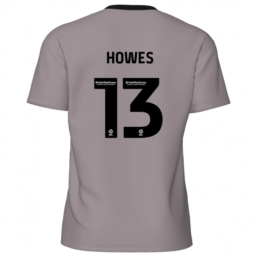 Danxen Dame Sam Howes #13 Grå Bortetrøye Drakt Trøye 2024/25 Skjorter T-Skjorte