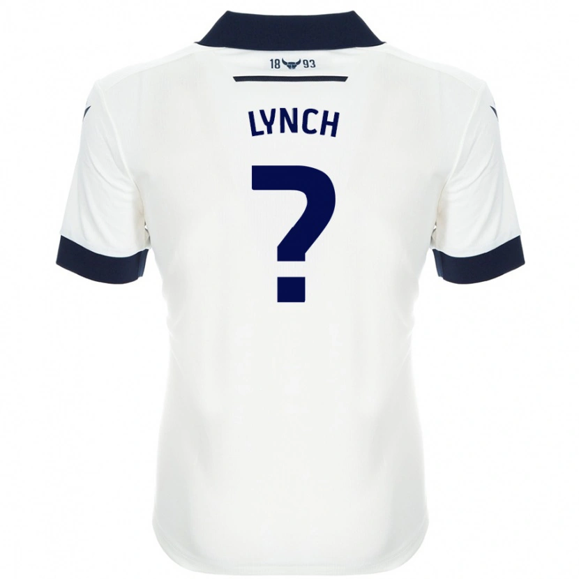 Danxen Dame Bobby Lynch #0 Hvit Marineblå Bortetrøye Drakt Trøye 2024/25 Skjorter T-Skjorte