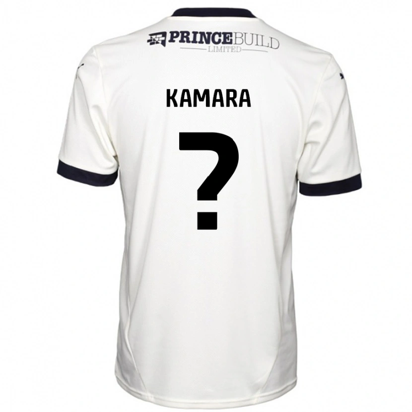 Danxen Dame David Kamara #0 Off White Svart Bortetrøye Drakt Trøye 2024/25 Skjorter T-Skjorte