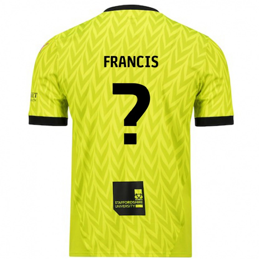 Danxen Dame Louis Francis #0 Fluorescerende Grønn Bortetrøye Drakt Trøye 2024/25 Skjorter T-Skjorte
