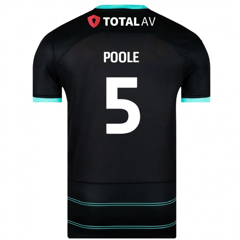 Danxen Dame Regan Poole #5 Svart Bortetrøye Drakt Trøye 2024/25 Skjorter T-Skjorte
