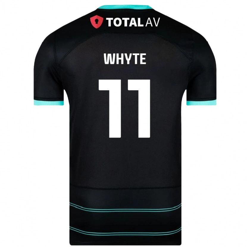 Danxen Dame Gavin Whyte #11 Svart Bortetrøye Drakt Trøye 2024/25 Skjorter T-Skjorte