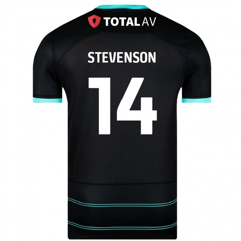 Danxen Dame Ben Stevenson #14 Svart Bortetrøye Drakt Trøye 2024/25 Skjorter T-Skjorte