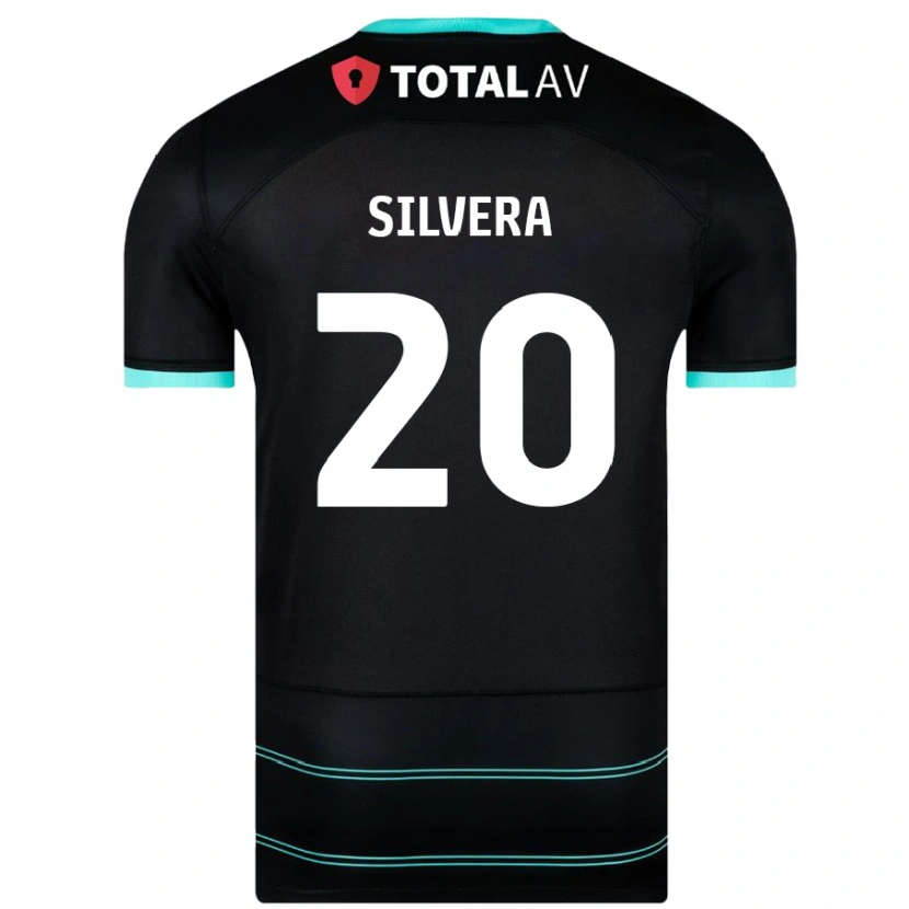 Danxen Dame Sam Silvera #20 Svart Bortetrøye Drakt Trøye 2024/25 Skjorter T-Skjorte