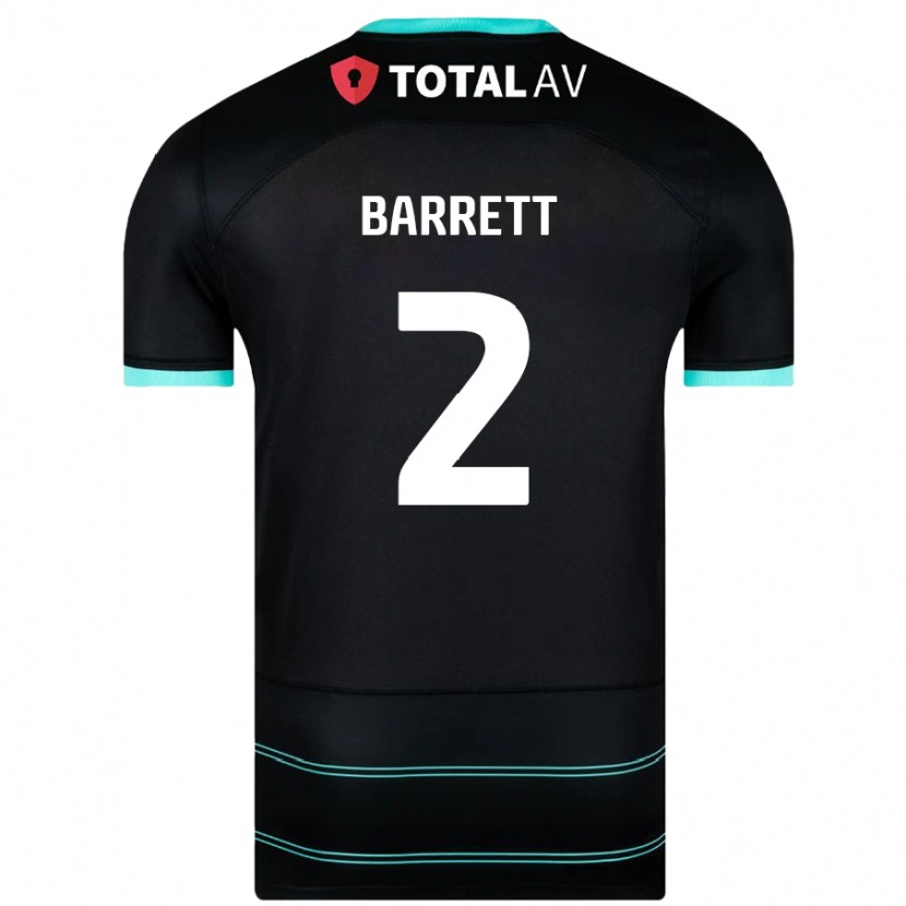 Danxen Dame Nicole Barrett #2 Svart Bortetrøye Drakt Trøye 2024/25 Skjorter T-Skjorte