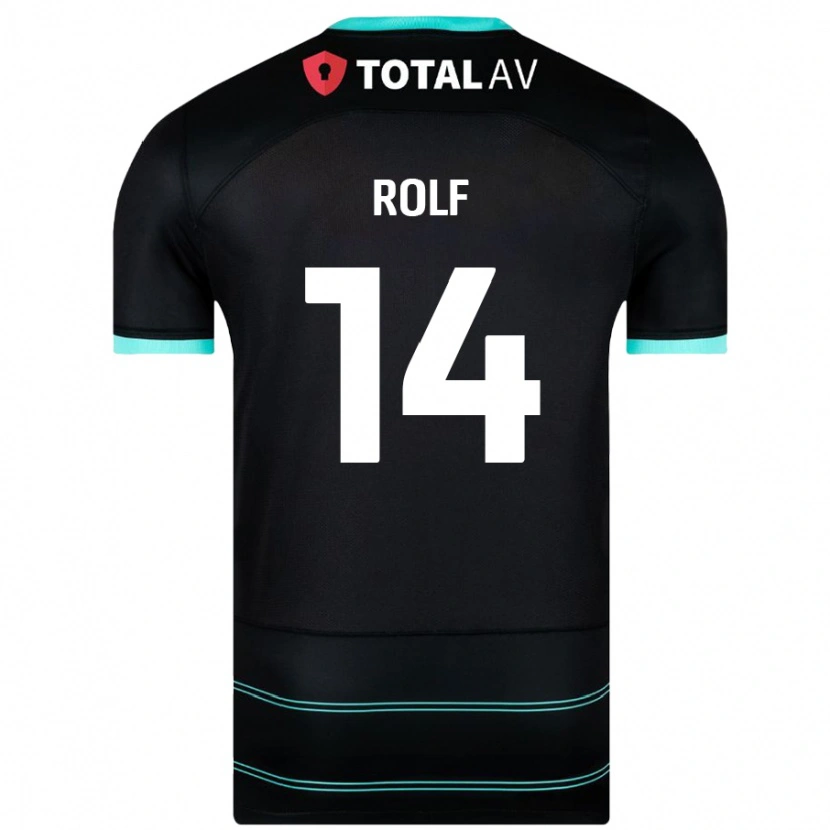Danxen Dame Annie Rolf #14 Svart Bortetrøye Drakt Trøye 2024/25 Skjorter T-Skjorte