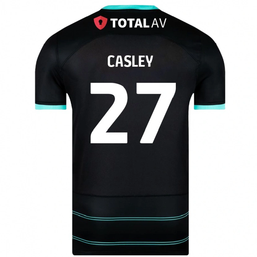 Danxen Dame Riva Casley #27 Svart Bortetrøye Drakt Trøye 2024/25 Skjorter T-Skjorte