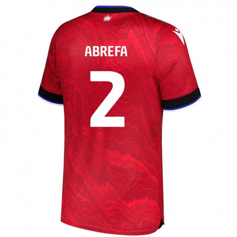 Danxen Dame Kelvin Abrefa #2 Rød Svart Bortetrøye Drakt Trøye 2024/25 Skjorter T-Skjorte