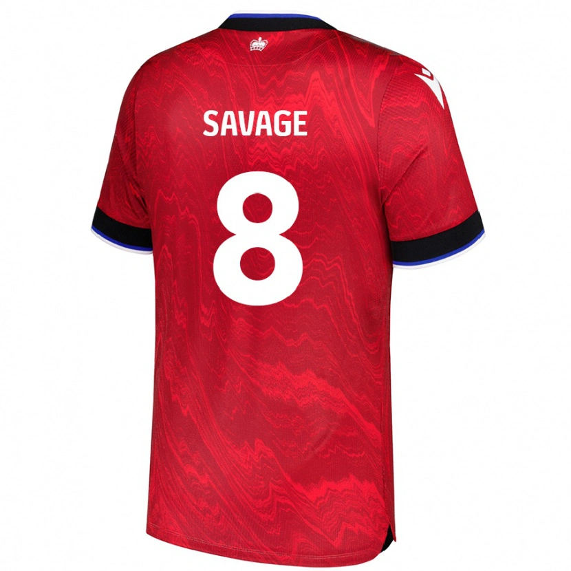 Danxen Dame Charlie Savage #8 Rød Svart Bortetrøye Drakt Trøye 2024/25 Skjorter T-Skjorte