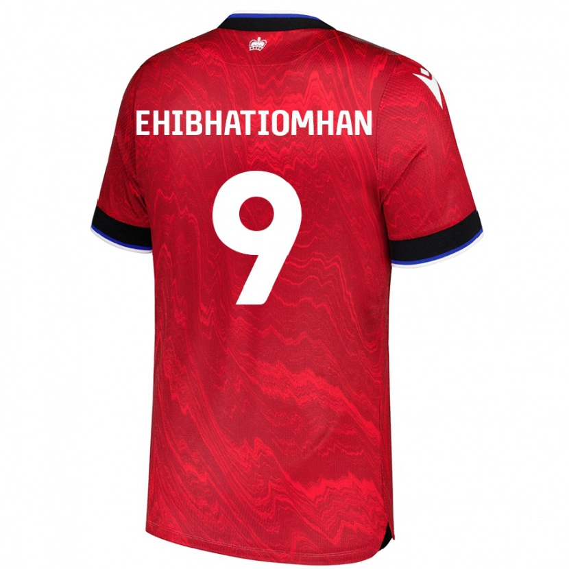 Danxen Dame Kelvin Ehibhatiomhan #9 Rød Svart Bortetrøye Drakt Trøye 2024/25 Skjorter T-Skjorte