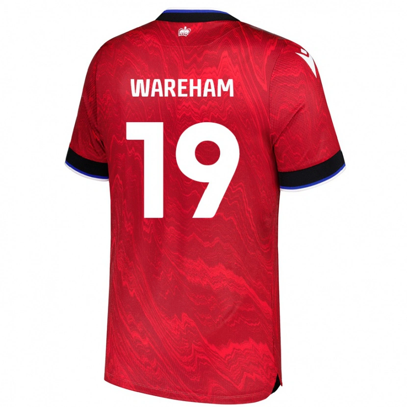 Danxen Dame Jayden Wareham #19 Rød Svart Bortetrøye Drakt Trøye 2024/25 Skjorter T-Skjorte
