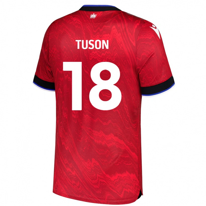 Danxen Dame Freya Meadows-Tuson #18 Rød Svart Bortetrøye Drakt Trøye 2024/25 Skjorter T-Skjorte