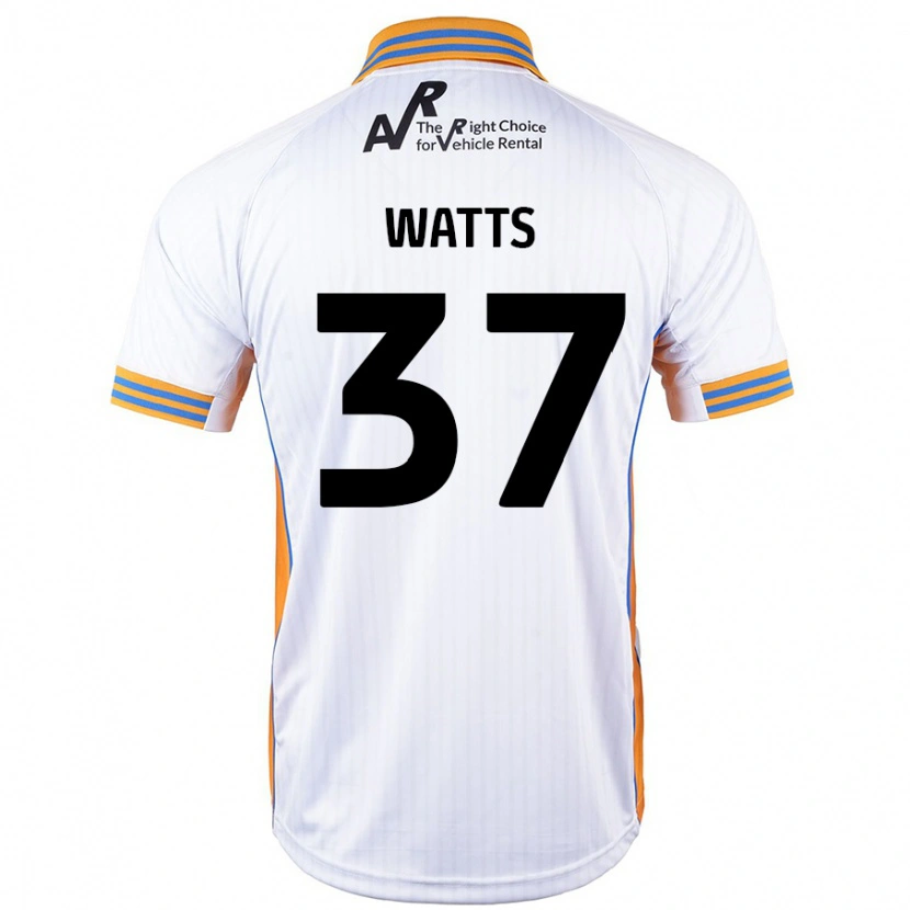 Danxen Dame Harvey Watts #37 Hvit Bortetrøye Drakt Trøye 2024/25 Skjorter T-Skjorte