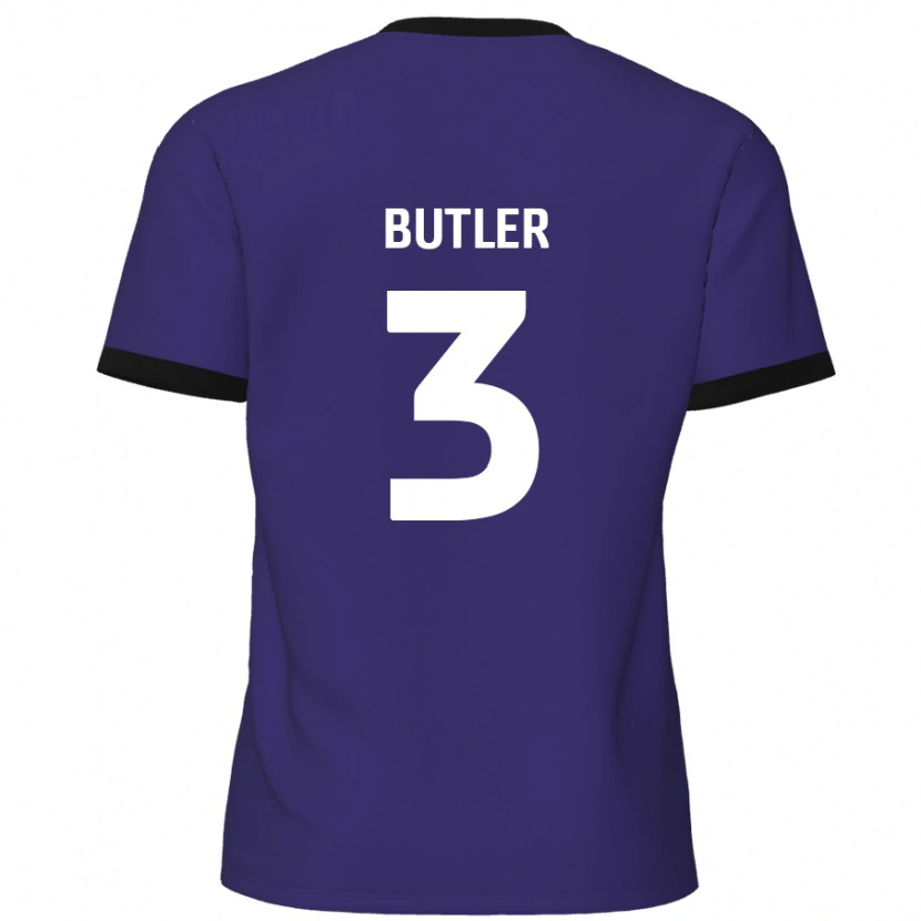Danxen Dame Dan Butler #3 Lilla Bortetrøye Drakt Trøye 2024/25 Skjorter T-Skjorte