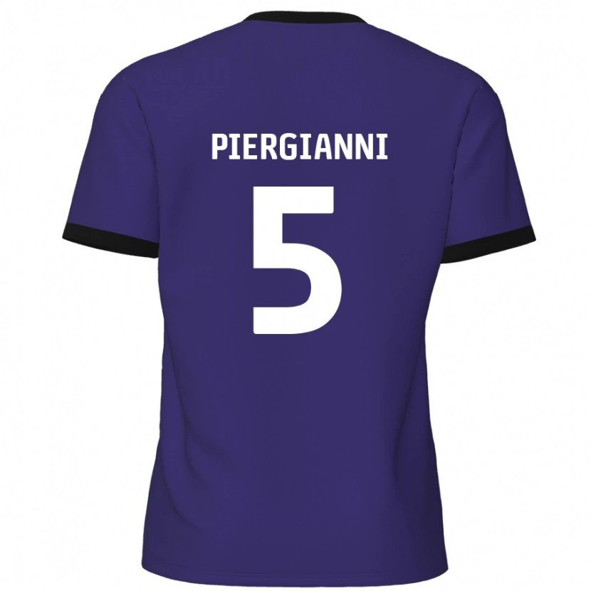 Danxen Dame Carl Piergianni #5 Lilla Bortetrøye Drakt Trøye 2024/25 Skjorter T-Skjorte
