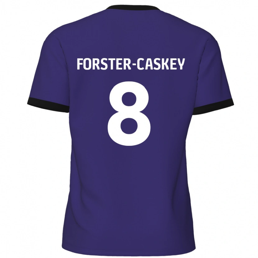 Danxen Dame Jake Forster-Caskey #8 Lilla Bortetrøye Drakt Trøye 2024/25 Skjorter T-Skjorte