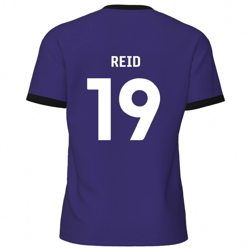 Danxen Dame Jamie Reid #19 Lilla Bortetrøye Drakt Trøye 2024/25 Skjorter T-Skjorte