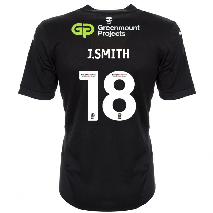 Danxen Dame Jonny Smith #18 Svart Bortetrøye Drakt Trøye 2024/25 Skjorter T-Skjorte