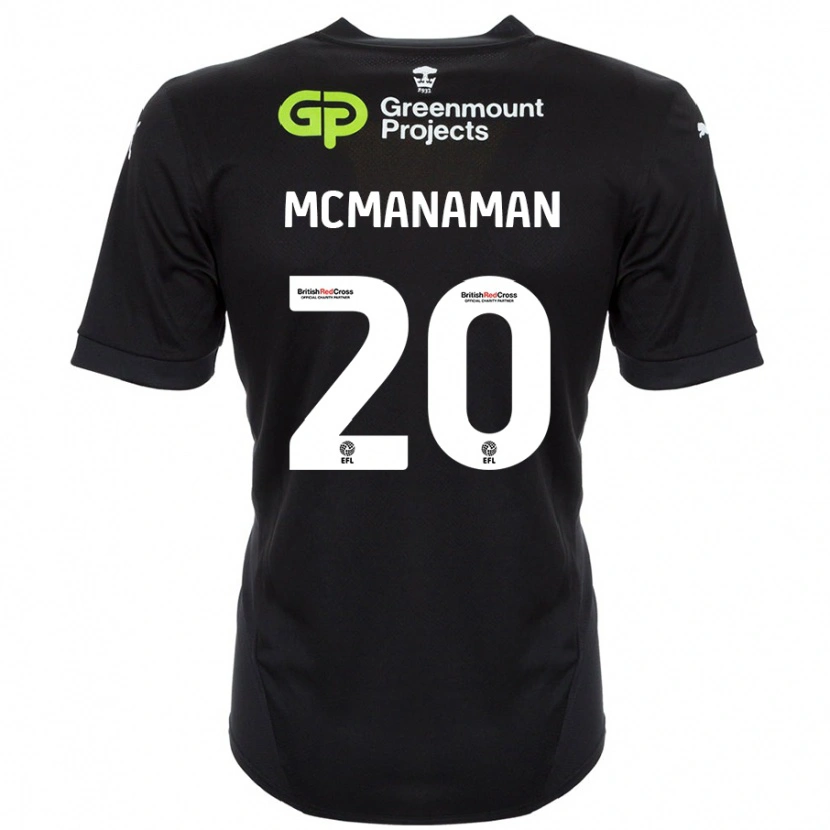 Danxen Dame Callum Mcmanaman #20 Svart Bortetrøye Drakt Trøye 2024/25 Skjorter T-Skjorte