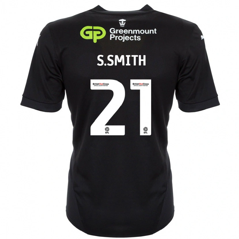 Danxen Dame Scott Smith #21 Svart Bortetrøye Drakt Trøye 2024/25 Skjorter T-Skjorte