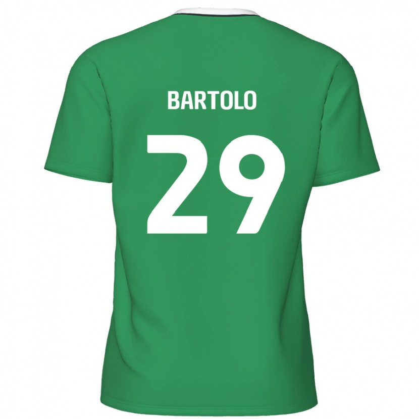 Danxen Dame Jaiden Bartolo #29 Grønne Hvite Striper Bortetrøye Drakt Trøye 2024/25 Skjorter T-Skjorte