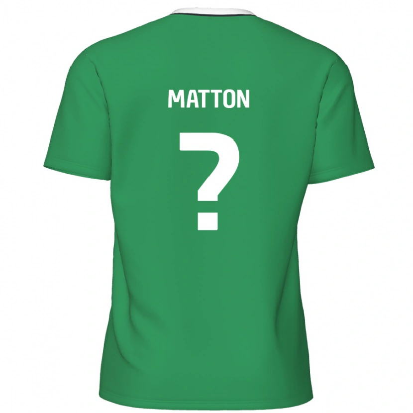 Danxen Dame Jack Matton #0 Grønne Hvite Striper Bortetrøye Drakt Trøye 2024/25 Skjorter T-Skjorte