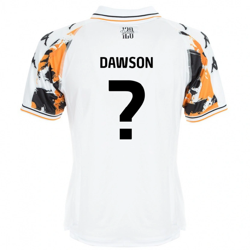 Danxen Dame Lucas Dawson #0 Hvit Bortetrøye Drakt Trøye 2024/25 Skjorter T-Skjorte