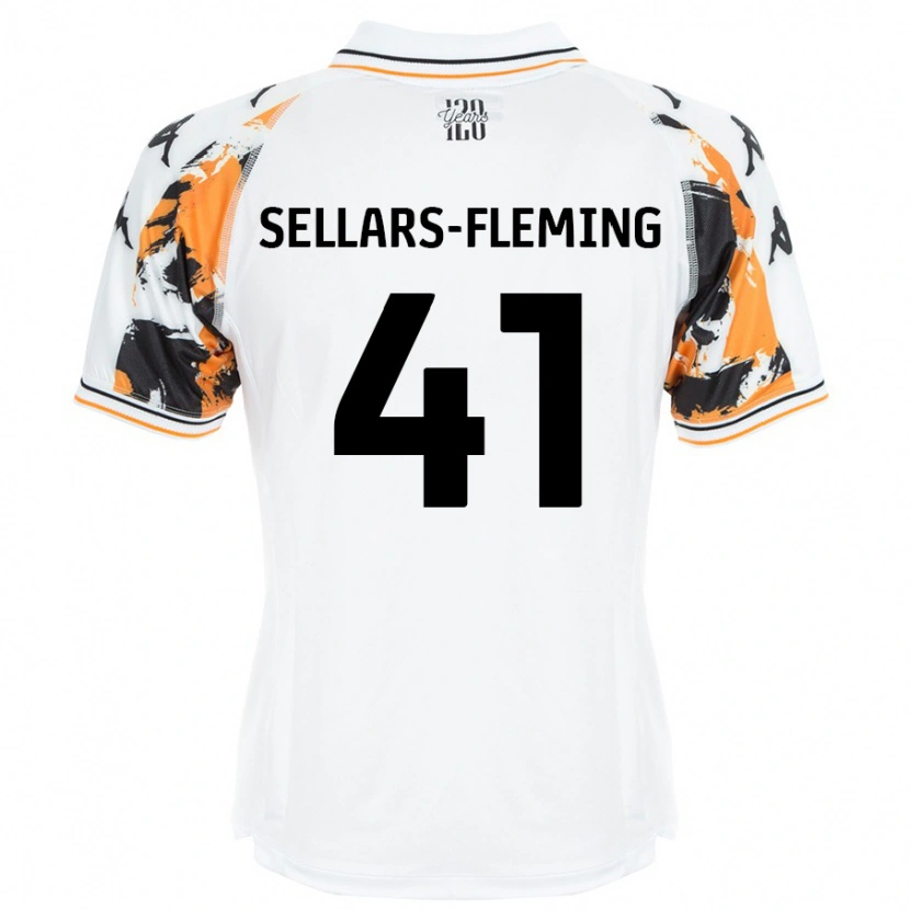 Danxen Dame Tyrell Sellars-Fleming #41 Hvit Bortetrøye Drakt Trøye 2024/25 Skjorter T-Skjorte