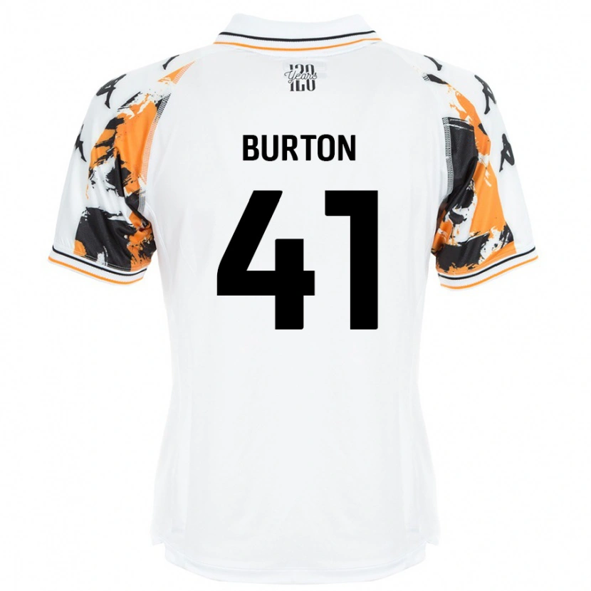 Danxen Dame Jess Burton #41 Hvit Bortetrøye Drakt Trøye 2024/25 Skjorter T-Skjorte