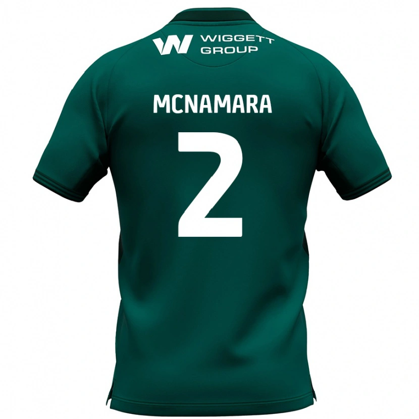 Danxen Dame Danny Mcnamara #2 Grønn Bortetrøye Drakt Trøye 2024/25 Skjorter T-Skjorte