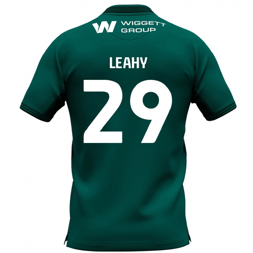 Danxen Dame Tom Leahy #29 Grønn Bortetrøye Drakt Trøye 2024/25 Skjorter T-Skjorte