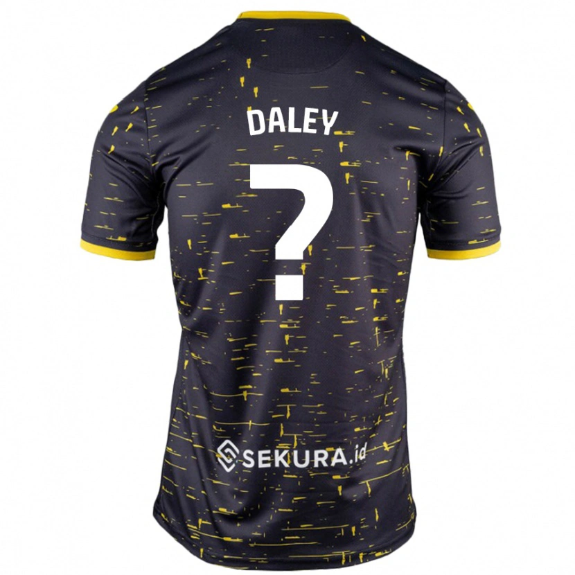 Danxen Dame Damari Daley #0 Svart Gul Bortetrøye Drakt Trøye 2024/25 Skjorter T-Skjorte