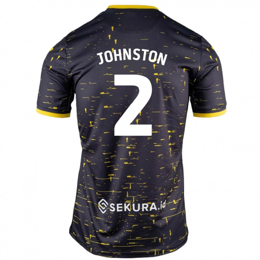 Danxen Dame Chardonnay Johnston #2 Svart Gul Bortetrøye Drakt Trøye 2024/25 Skjorter T-Skjorte