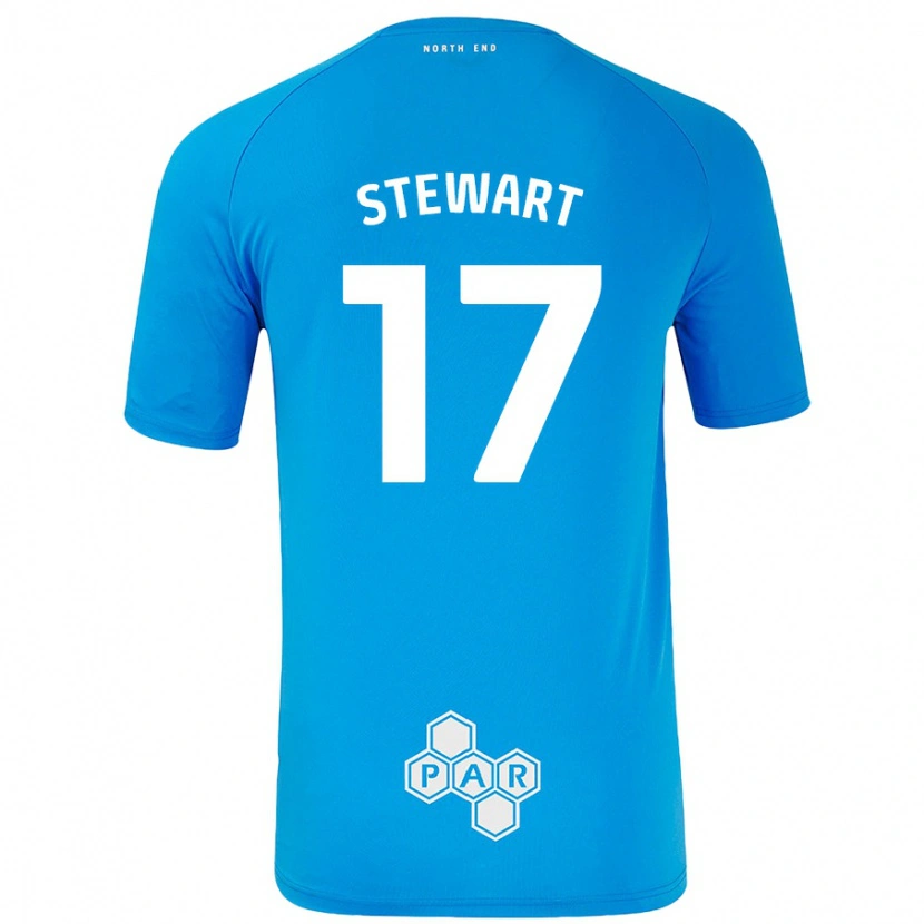 Danxen Dame Layton Stewart #17 Himmelblå Bortetrøye Drakt Trøye 2024/25 Skjorter T-Skjorte