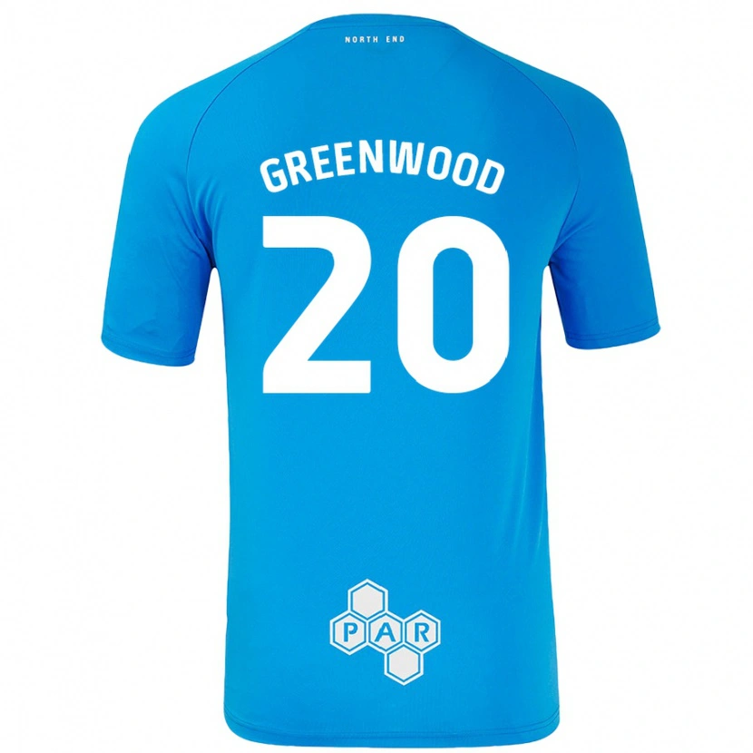 Danxen Dame Sam Greenwood #20 Himmelblå Bortetrøye Drakt Trøye 2024/25 Skjorter T-Skjorte