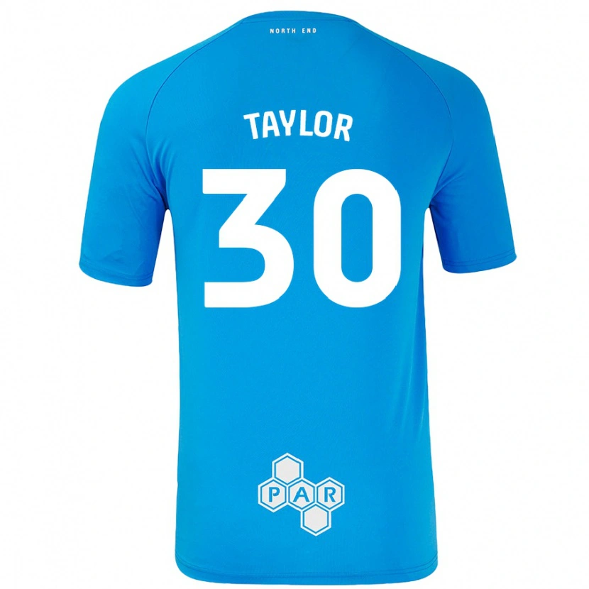 Danxen Dame Kian Taylor #30 Himmelblå Bortetrøye Drakt Trøye 2024/25 Skjorter T-Skjorte