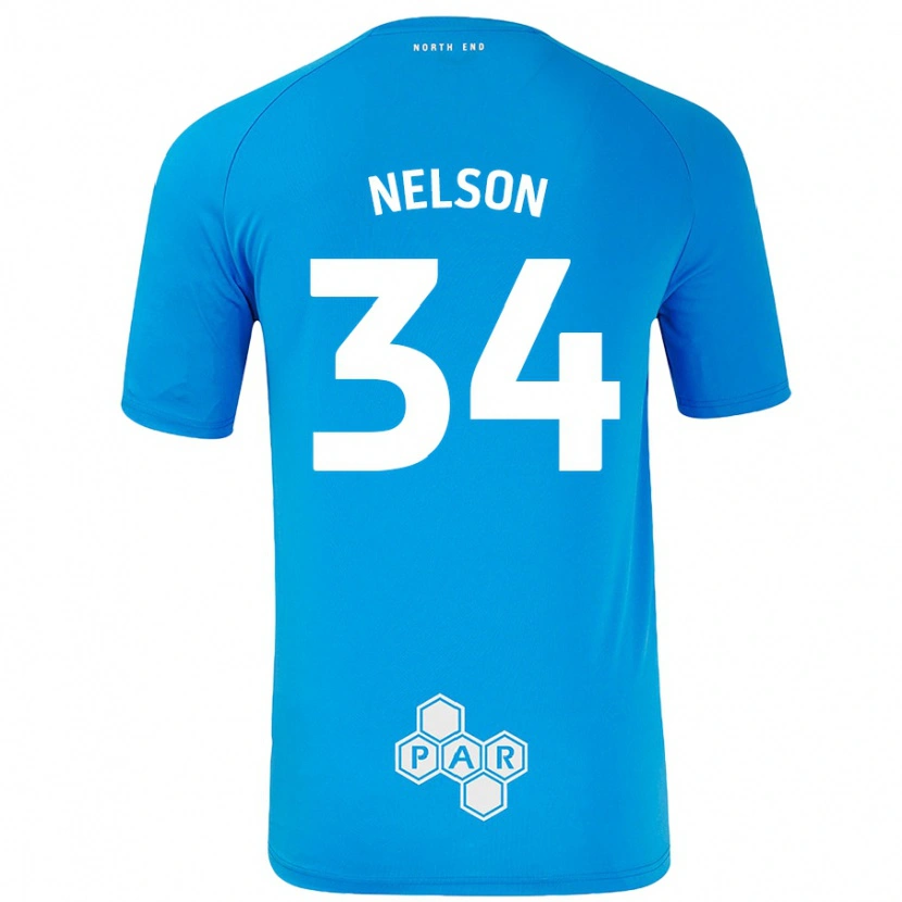 Danxen Dame Kitt Nelson #34 Himmelblå Bortetrøye Drakt Trøye 2024/25 Skjorter T-Skjorte