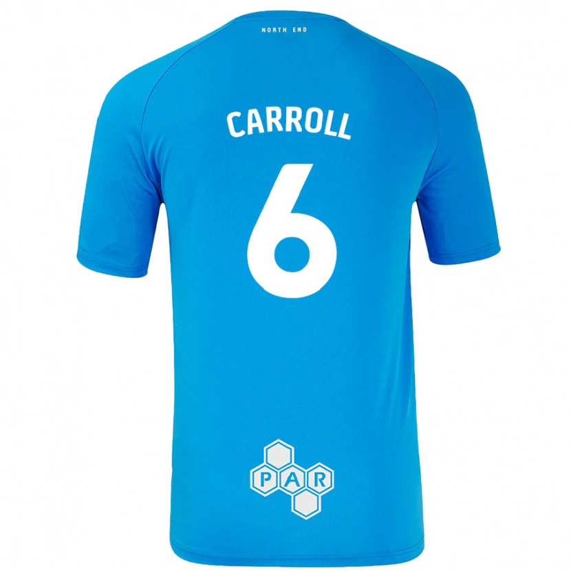 Danxen Dame Jenna Carroll #6 Himmelblå Bortetrøye Drakt Trøye 2024/25 Skjorter T-Skjorte
