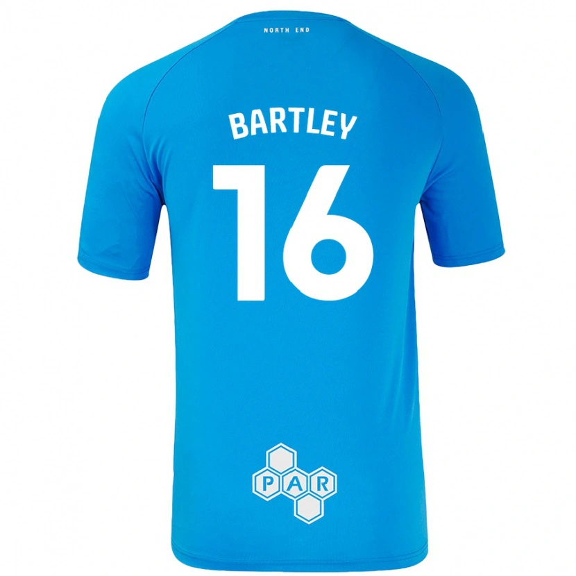 Danxen Dame Melanie Bartley #16 Himmelblå Bortetrøye Drakt Trøye 2024/25 Skjorter T-Skjorte