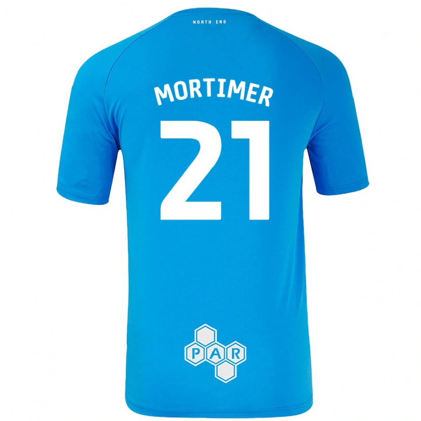 Danxen Dame Jodie Mortimer #21 Himmelblå Bortetrøye Drakt Trøye 2024/25 Skjorter T-Skjorte