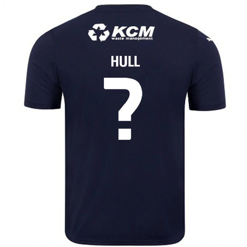 Danxen Dame Jake Hull #0 Marineblå Bortetrøye Drakt Trøye 2024/25 Skjorter T-Skjorte